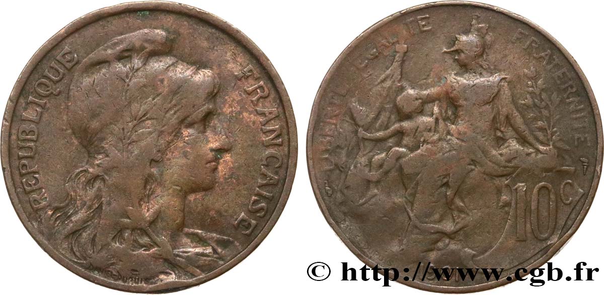 10 centimes Daniel-Dupuis 1901  F.136/10 RC12 