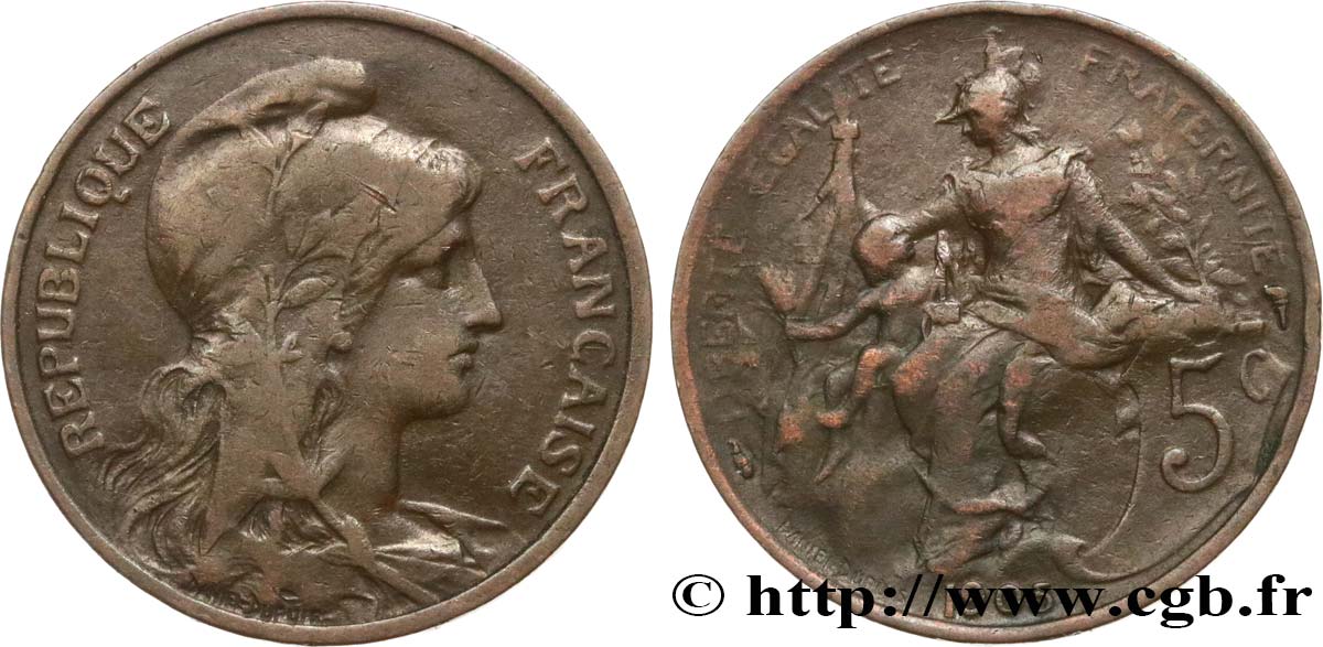 5 centimes Daniel-Dupuis 1905  F.119/15 BC15 