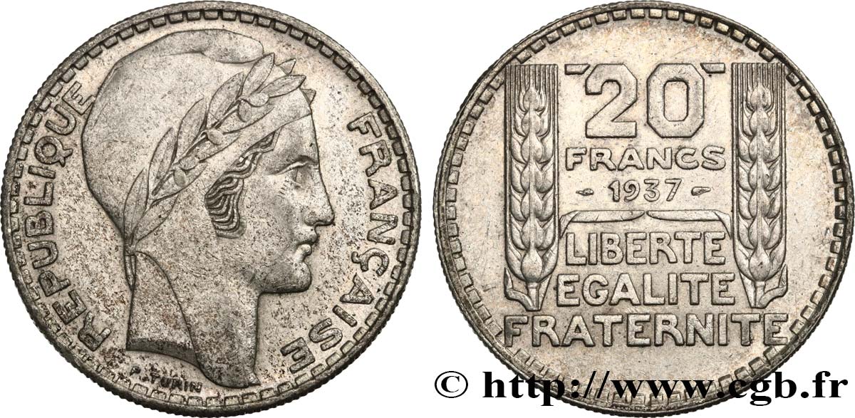 20 francs Turin 1937  F.400/8 MBC45 