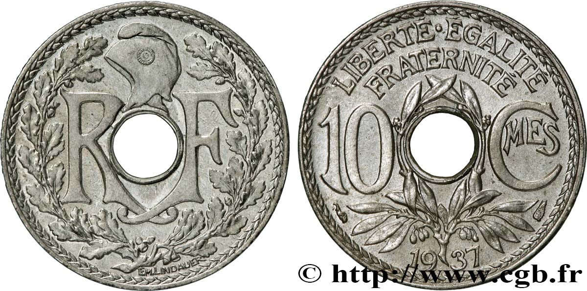 10 centimes Lindauer 1937  F.138/24 SUP62 