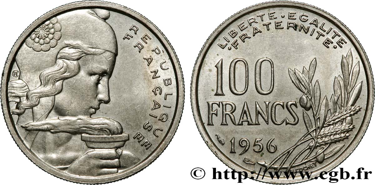 100 francs Cochet 1956  F.450/8 AU53 