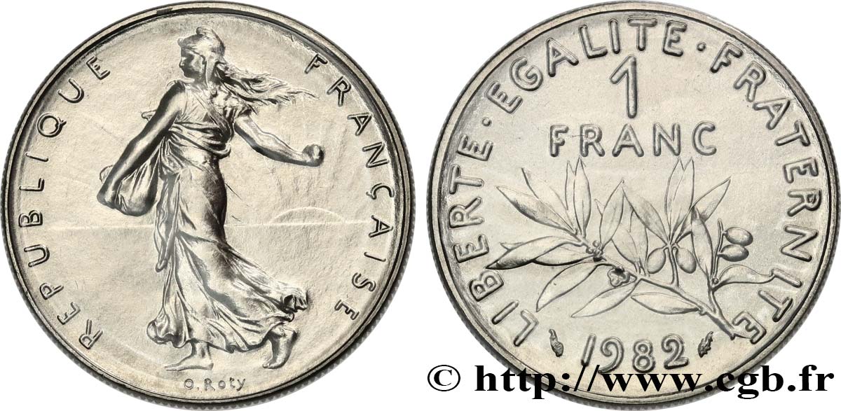 1 franc Semeuse, nickel 1982 Pessac F.226/27 MS 