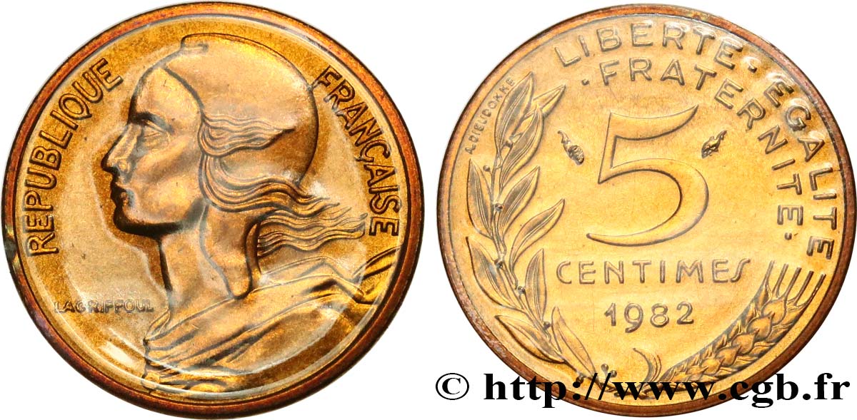 5 centimes Marianne 1982 Pessac F.125/18 MS 