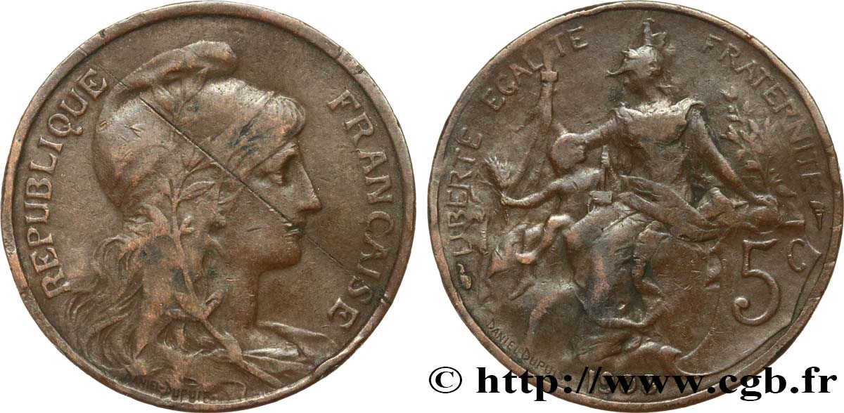 5 centimes Daniel-Dupuis 1903  F.119/13 TB 