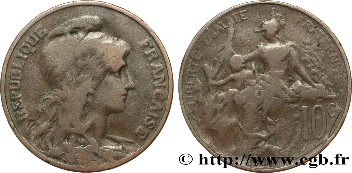 10 centimes Daniel-Dupuis 1901  F.136/10 RC10 