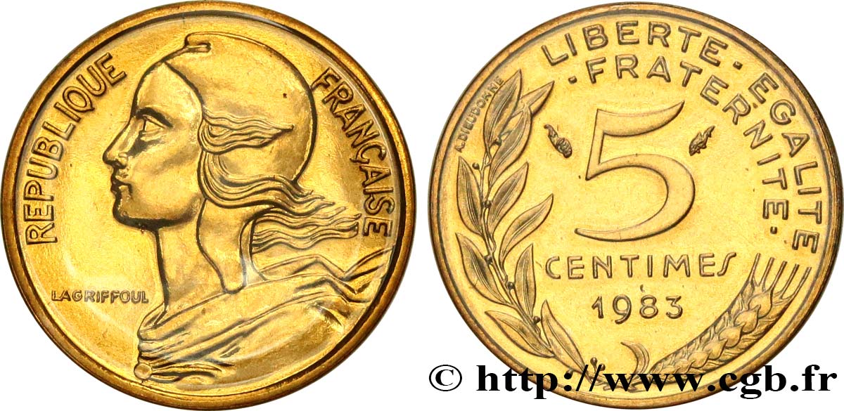 5 centimes Marianne 1983 Pessac F.125/19 ST 