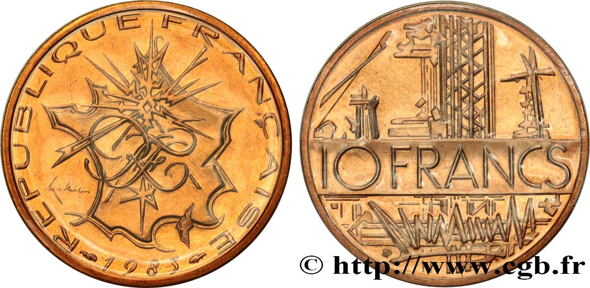 10 francs Mathieu, tranche B 1983 Pessac F.365/11 FDC 