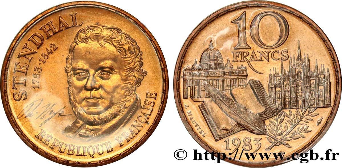 10 francs Stendhal, tranche A 1983  F.368/2 MS 