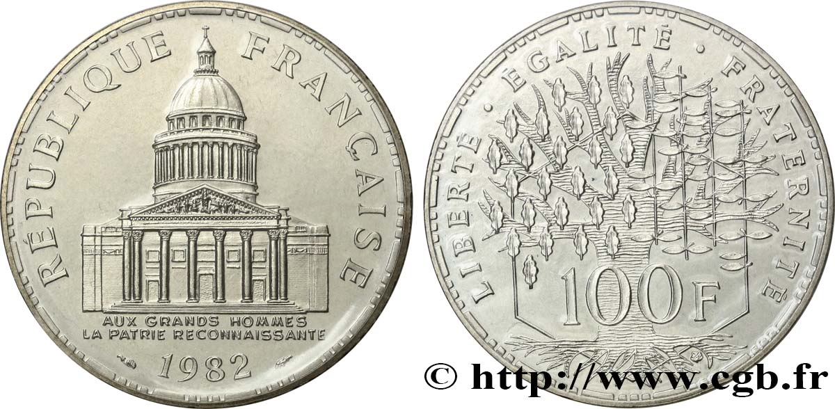 100 francs Panthéon 1982  F.451/2 FDC 