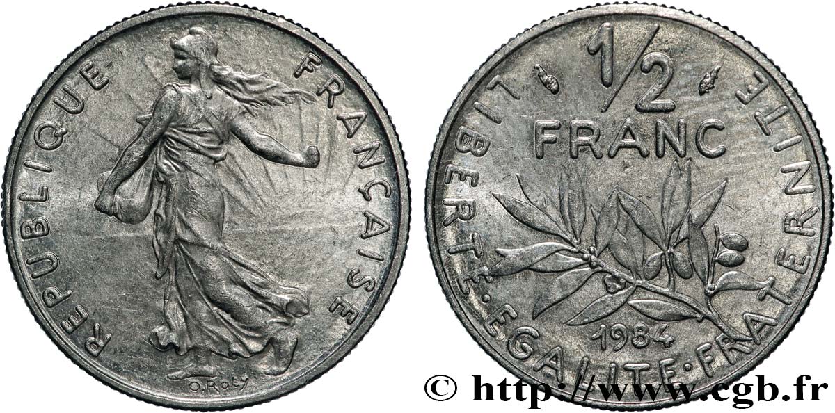 1/2 franc Semeuse 1984 Pessac F.198/23 ST 