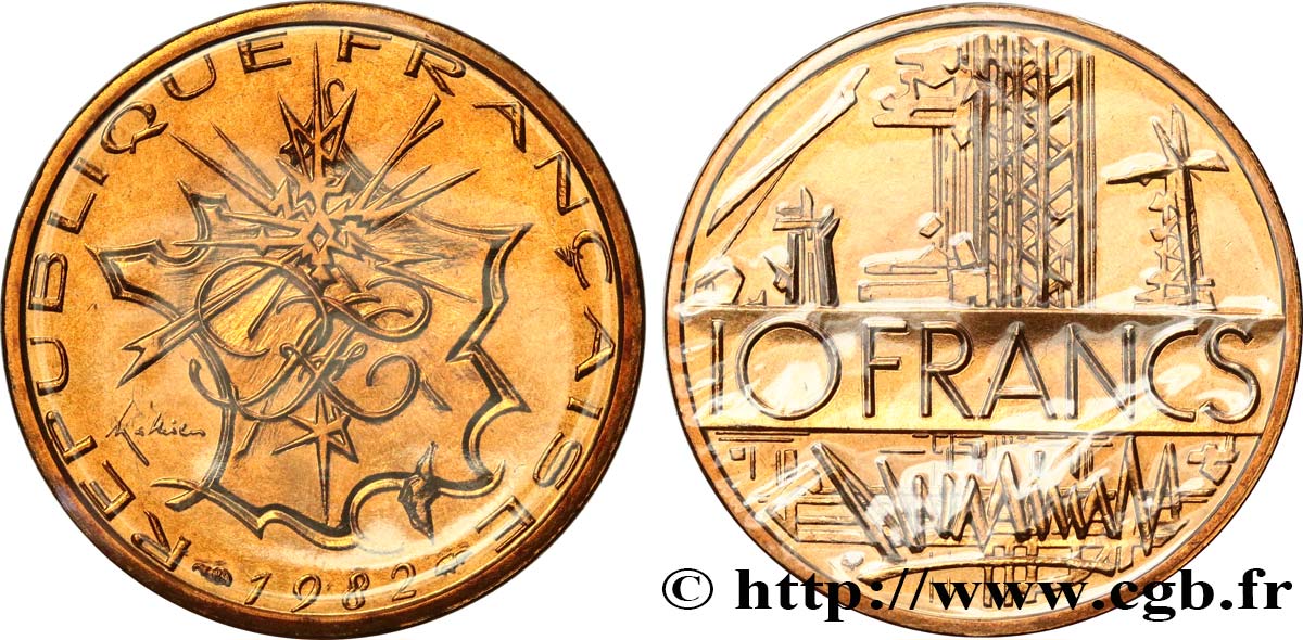 10 francs Mathieu, tranche A 1982 Pessac F.365/10 FDC 