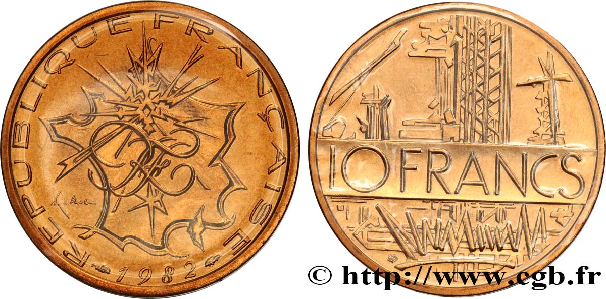 10 francs Mathieu, tranche A 1982 Pessac F.365/10 ST 