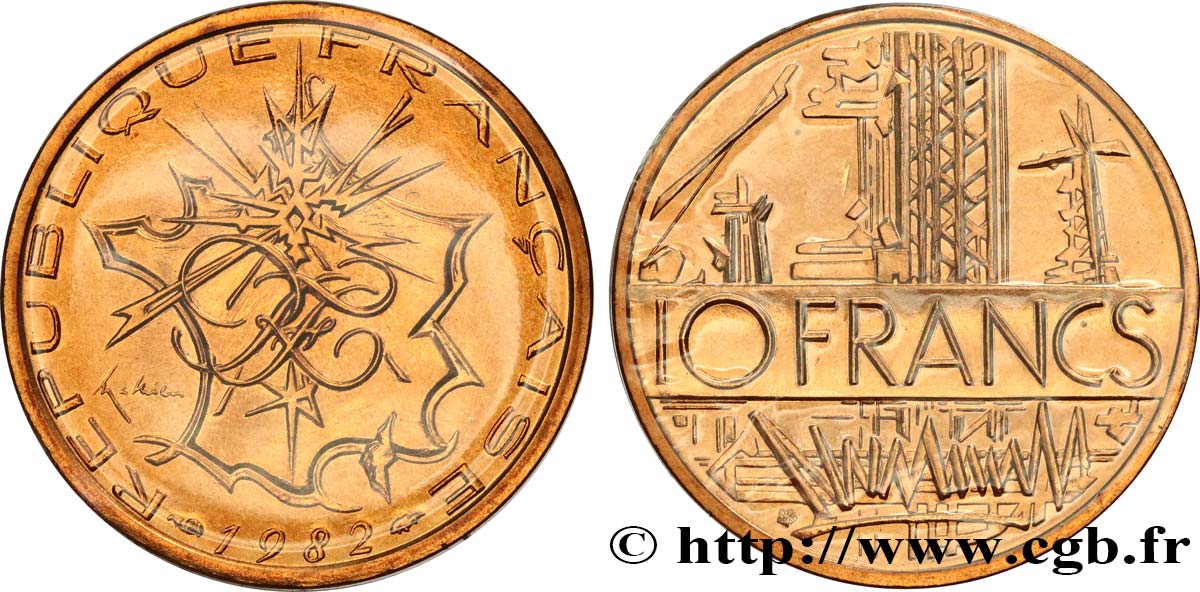10 francs Mathieu, tranche A 1982 Pessac F.365/10 FDC 