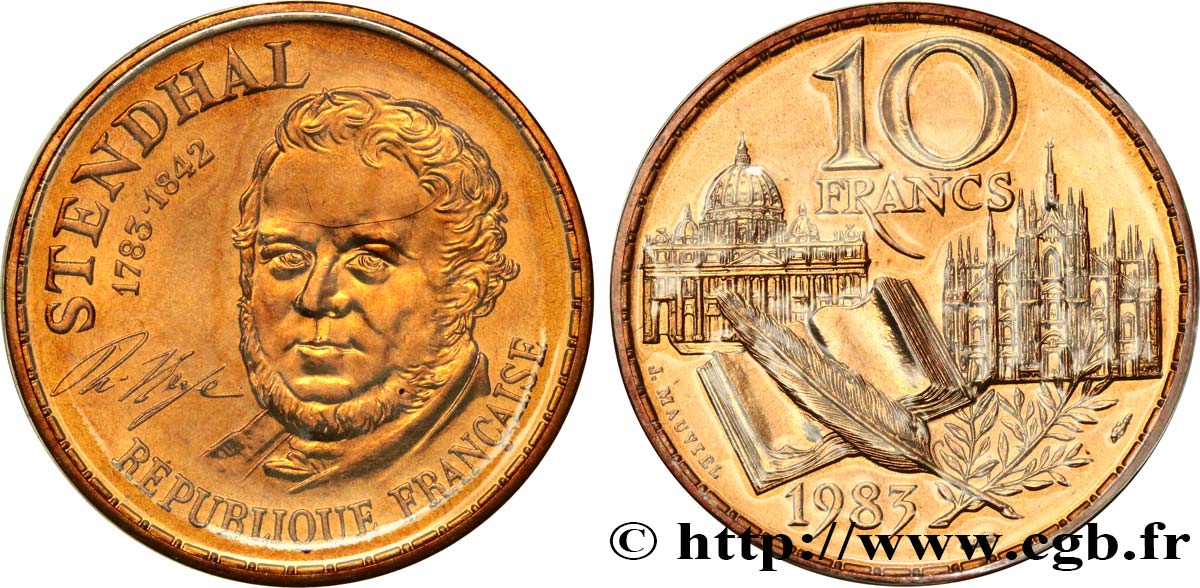 10 francs Stendhal, tranche A 1983  F.368/2 MS 