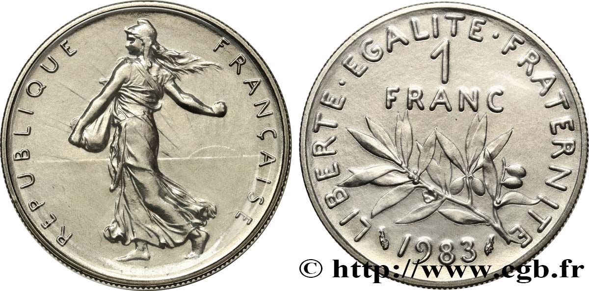 1 franc Semeuse, nickel 1983 Pessac F.226/28 ST 