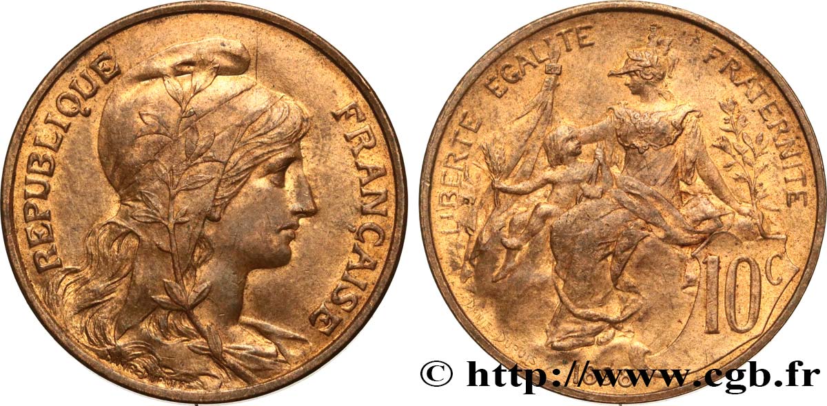 10 centimes Daniel-Dupuis 1898  F.136/5 MS60 