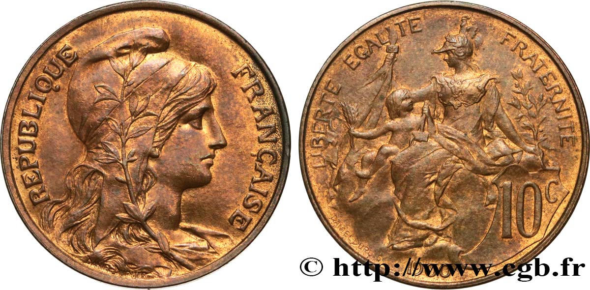 10 centimes Daniel-Dupuis 1900  F.136/8 MBC+ 