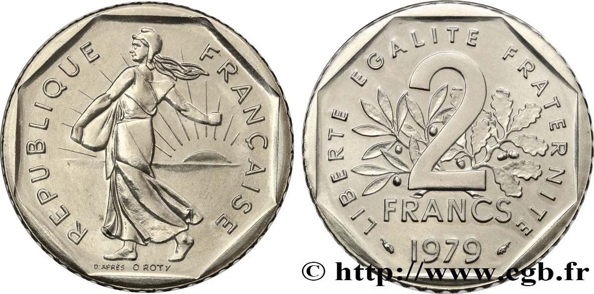 2 francs Semeuse, nickel 1979 Pessac F.272/3 ST 
