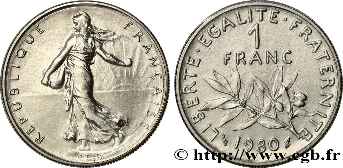 1 franc Semeuse, nickel 1980  F.226/25 FDC 