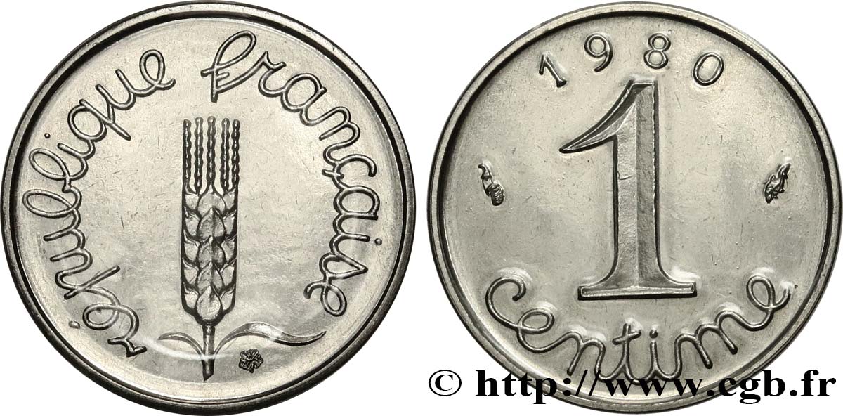 1 centime Épi 1980 Pessac F.106/37 ST 