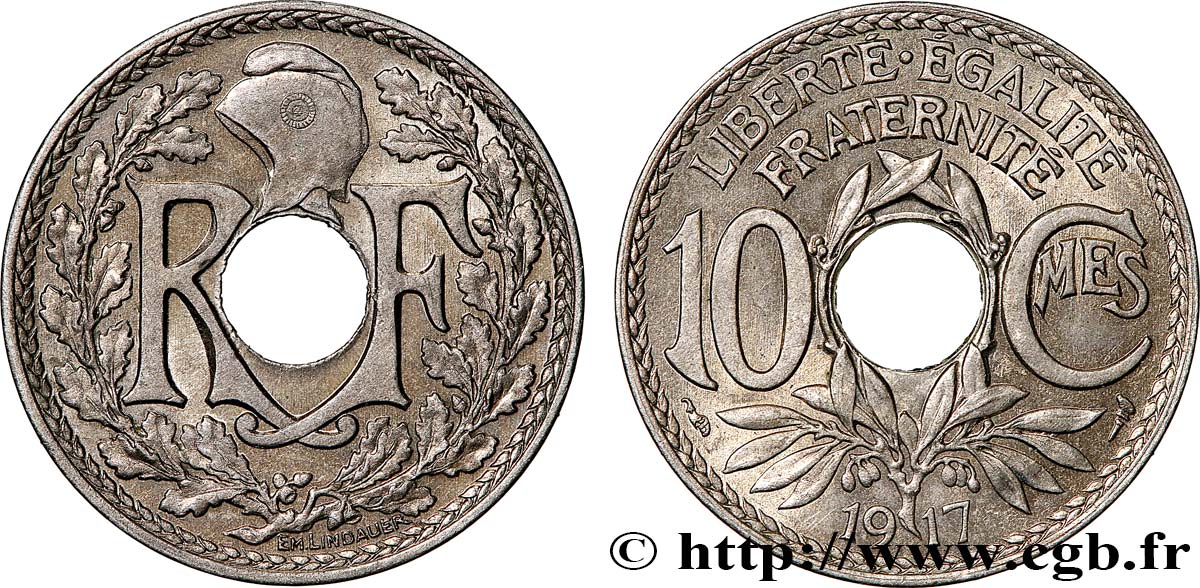 10 centimes Lindauer 1917  F.138/1 SPL60 