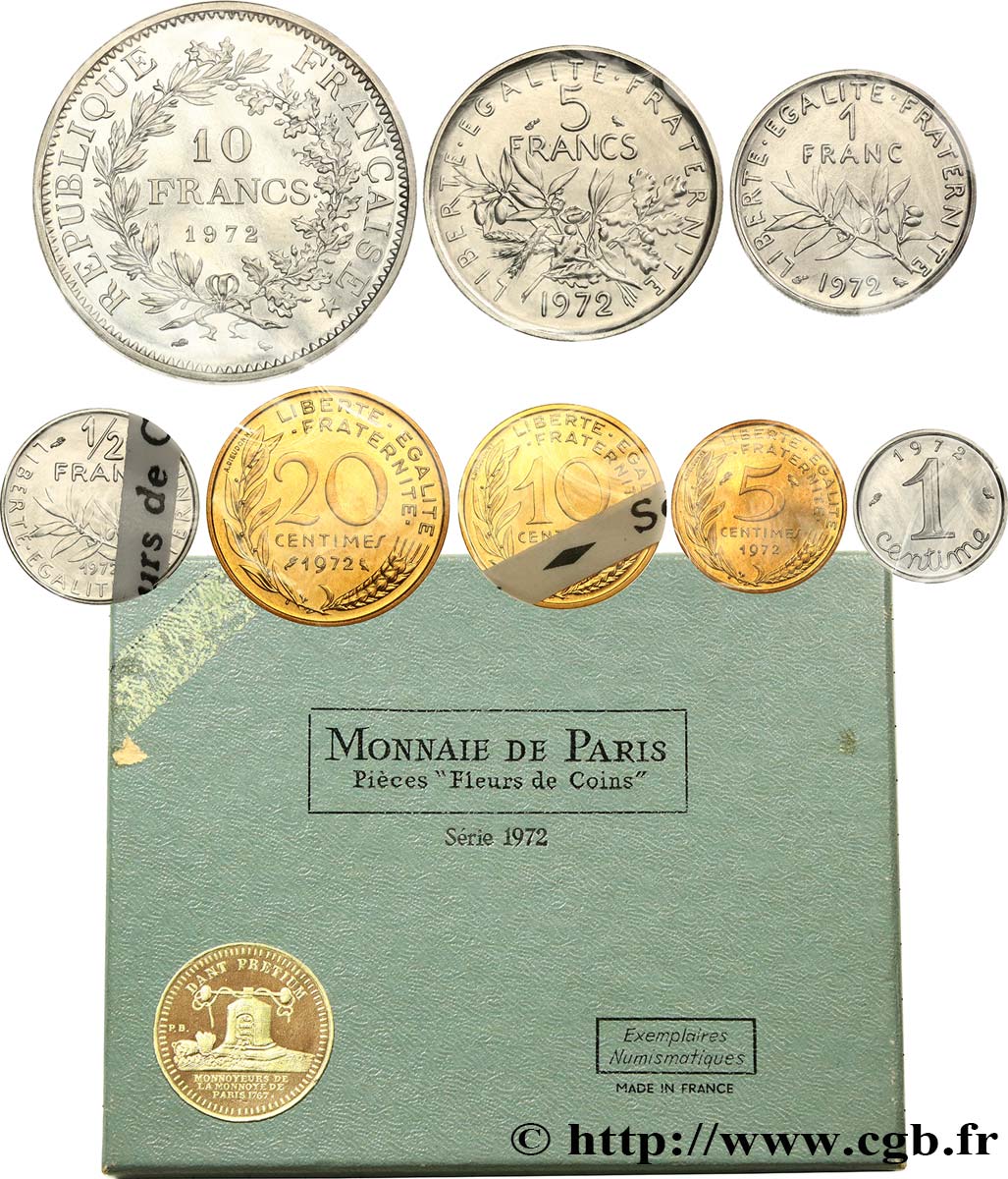 Boîte Fleur de Coins 1972  F.5000/13 MS 