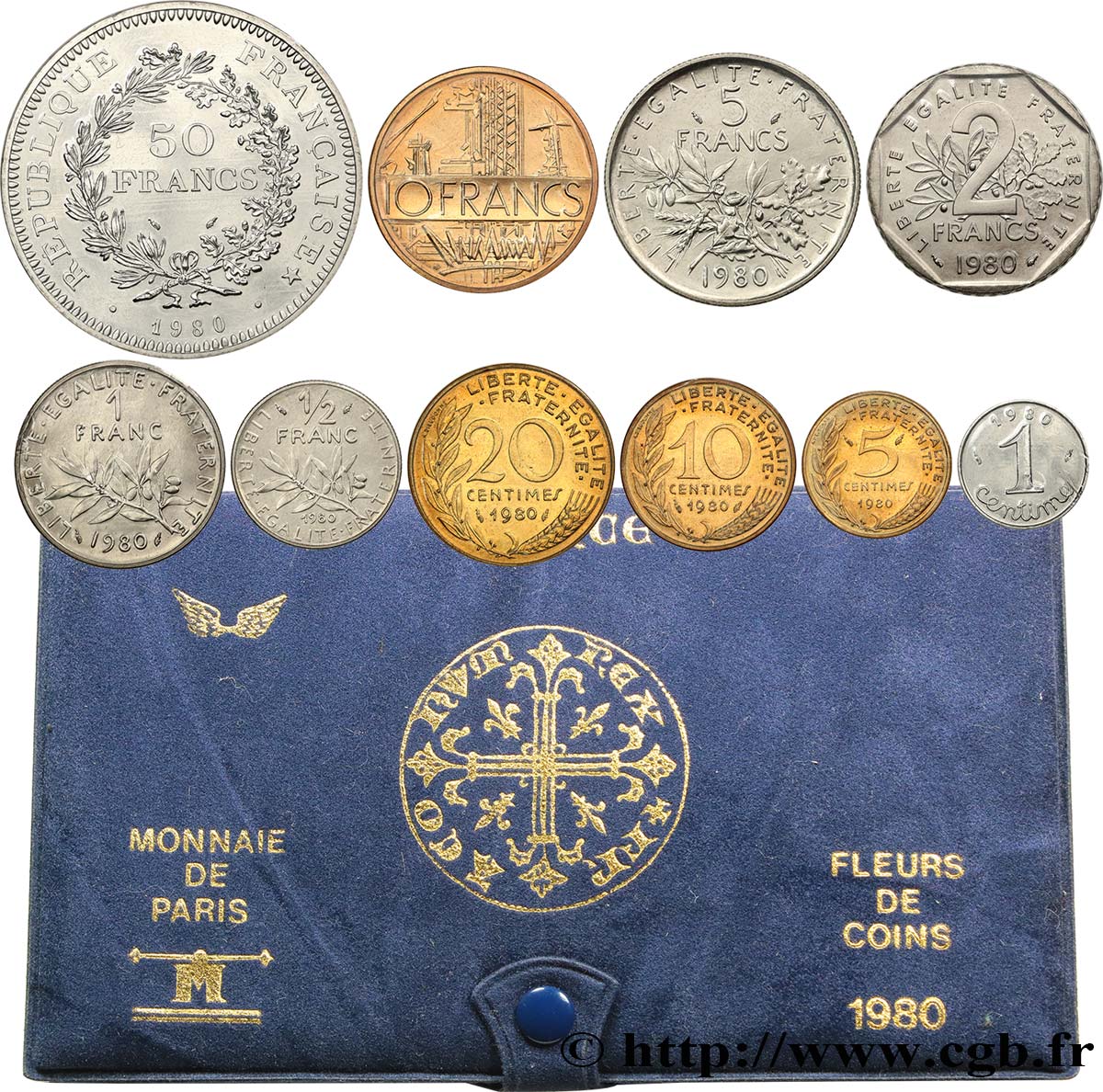 Boîte Fleur de Coins 1980 Paris F.5000 36 MS 