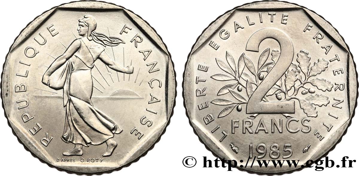 2 francs Semeuse, nickel 1985 Pessac F.272/9 ST 