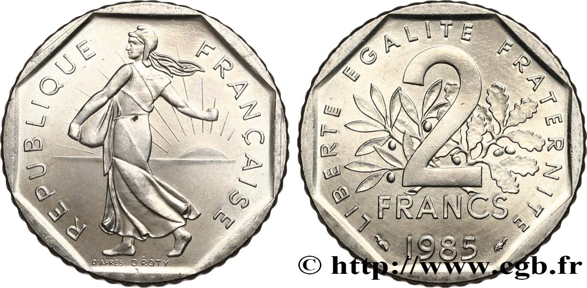 2 francs Semeuse, nickel 1985 Pessac F.272/9 FDC 
