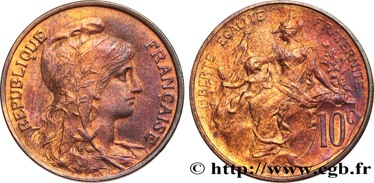 10 centimes Daniel-Dupuis 1898  F.136/5 SUP 