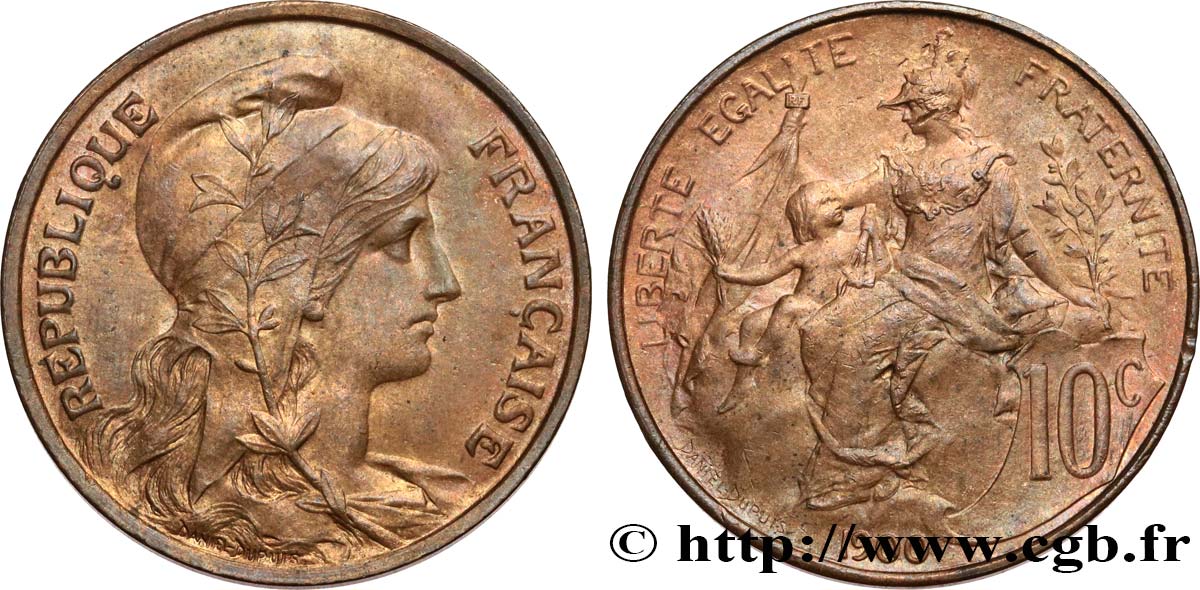 10 centimes Daniel-Dupuis 1900  F.136/8 AU 