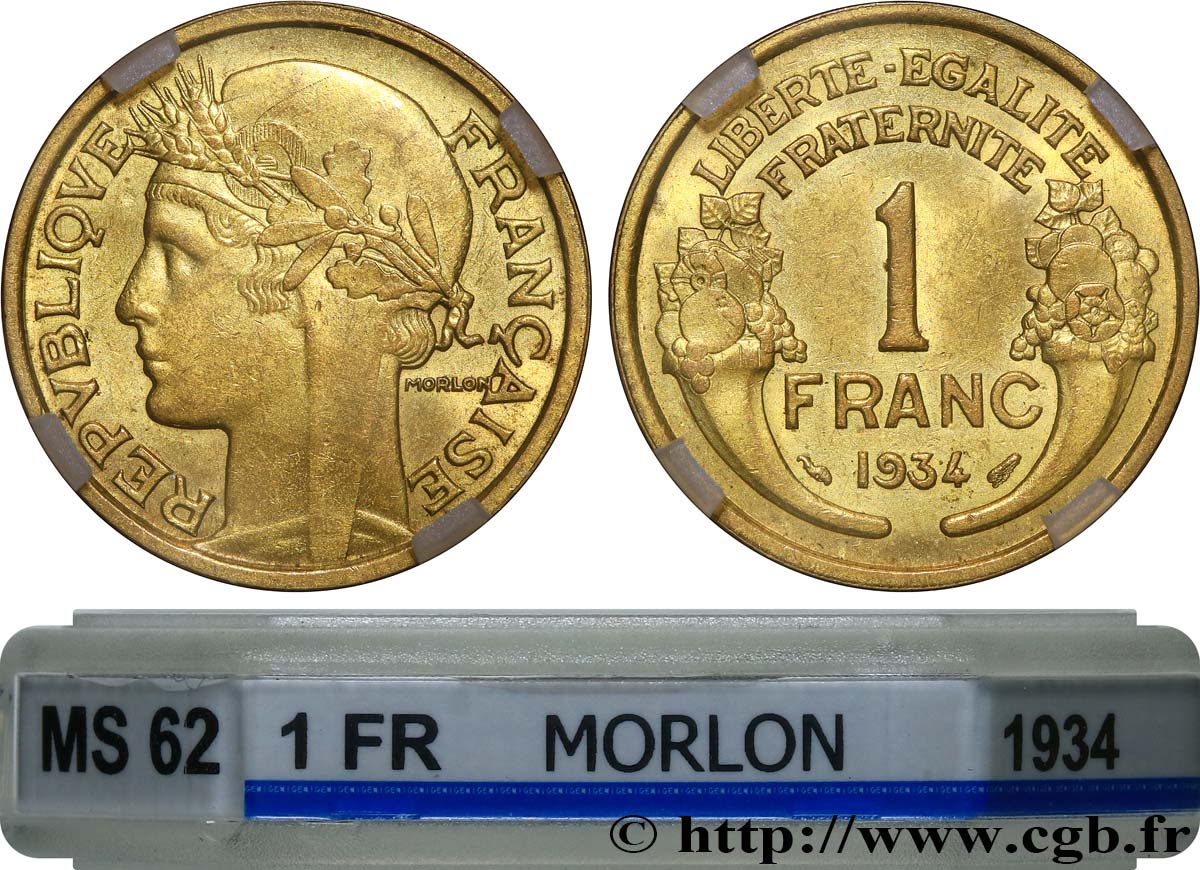 1 franc Morlon 1934 Paris F.219/5 SPL62 GENI