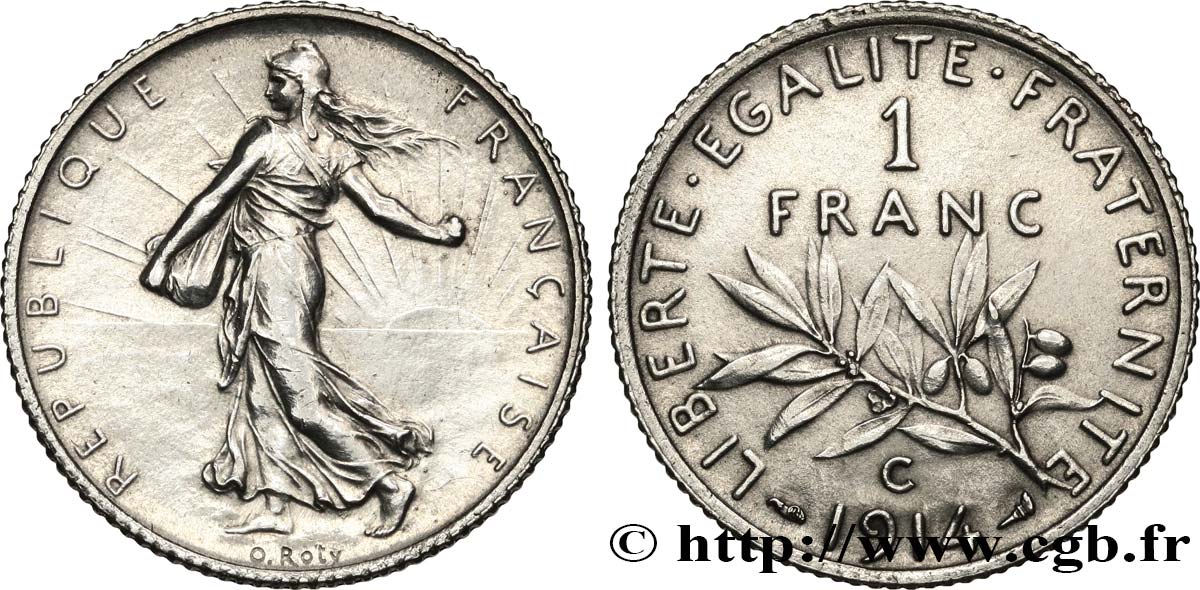 1 franc Semeuse 1914 Castelsarrasin F.217/20 SPL+ 