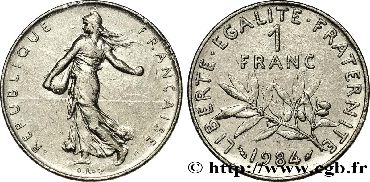 1 franc Semeuse, nickel 1984 Pessac F.226/29 BB 