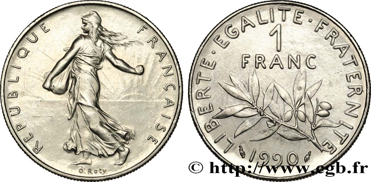 1 franc Semeuse, nickel 1990 Pessac F.226/35 SUP+ 