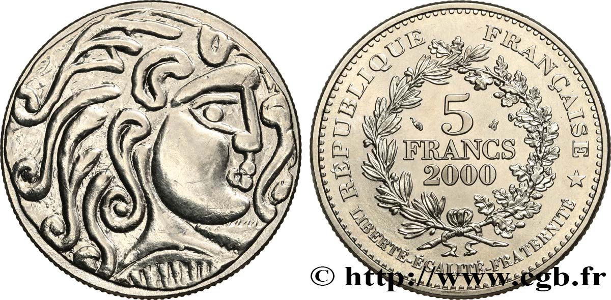 5 francs Statère des Parisii 2000  F.347/1 SC 