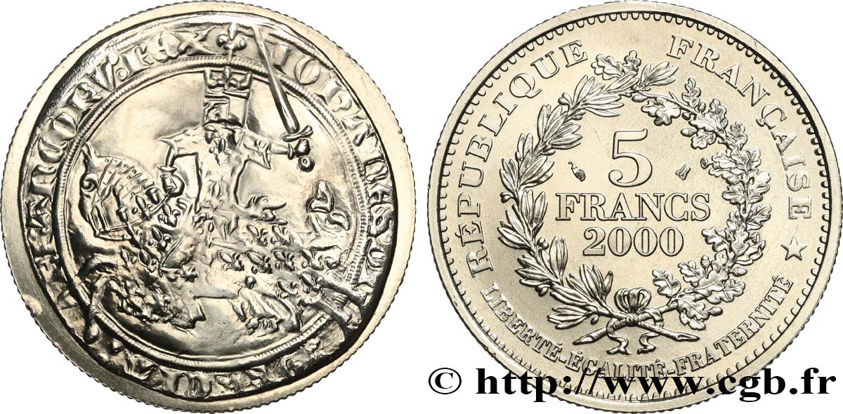 5 francs Franc à cheval de Jean le Bon 2000 Paris F.350/1 SPL 
