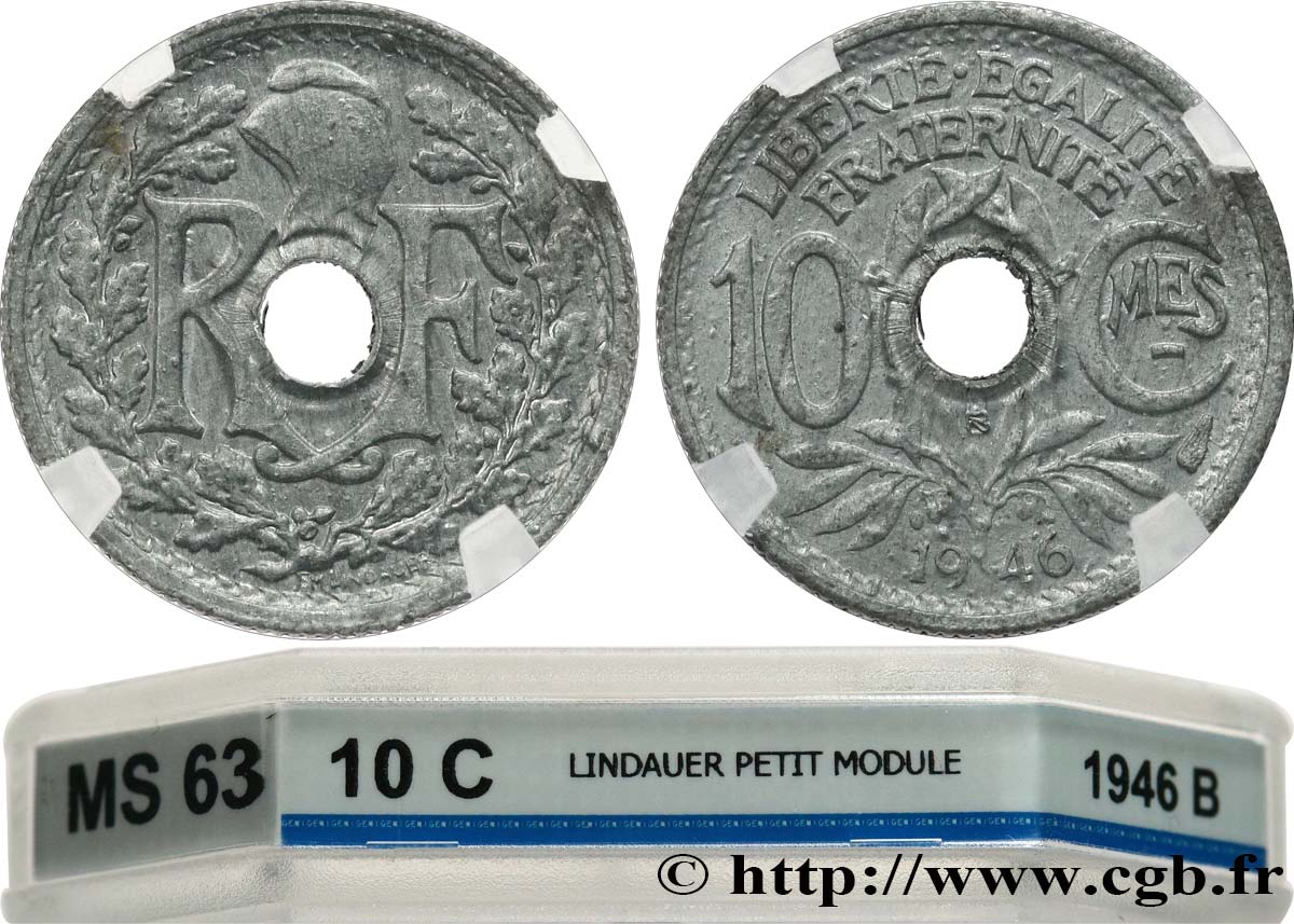 10 centimes Lindauer, petit module 1946 Beaumont-Le-Roger F.143/5 SC63 GENI