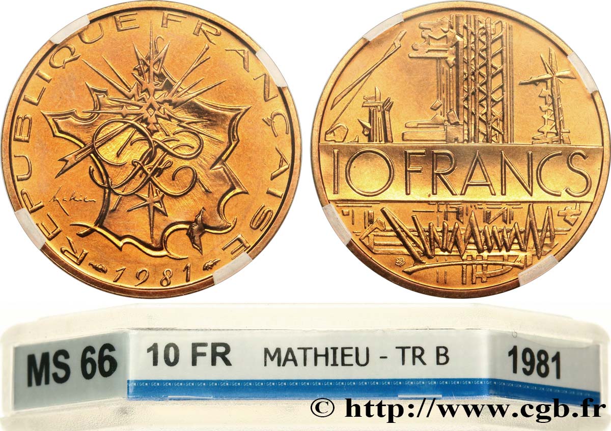 10 francs Mathieu, tranche B 1981 Pessac F.365/9 FDC66 GENI