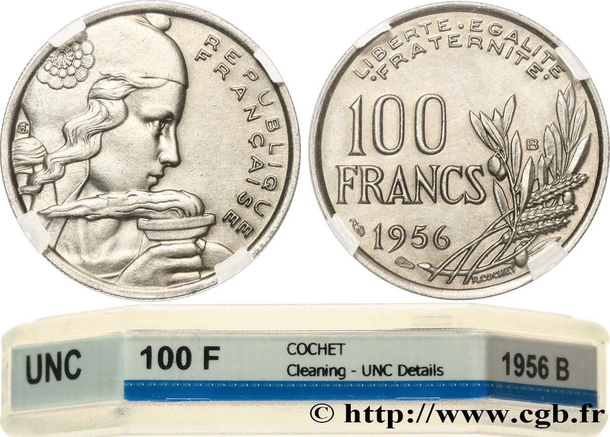 100 francs Cochet 1956 Beaumont-le-Roger F.450/9 SUP+ GENI