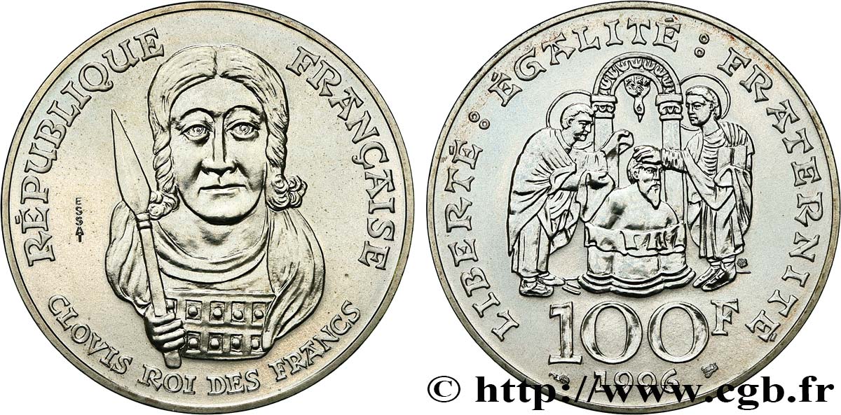 Essai de 100 francs Clovis 1996  F.464/1 FDC 