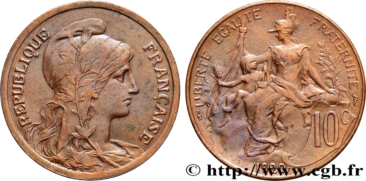 10 centimes Daniel-Dupuis 1920  F.136/29 TTB50 