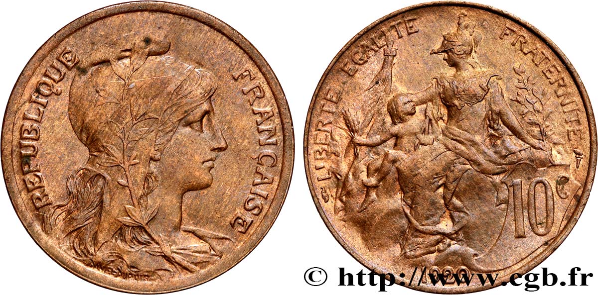 10 centimes Daniel-Dupuis 1920  F.136/29 MS60 