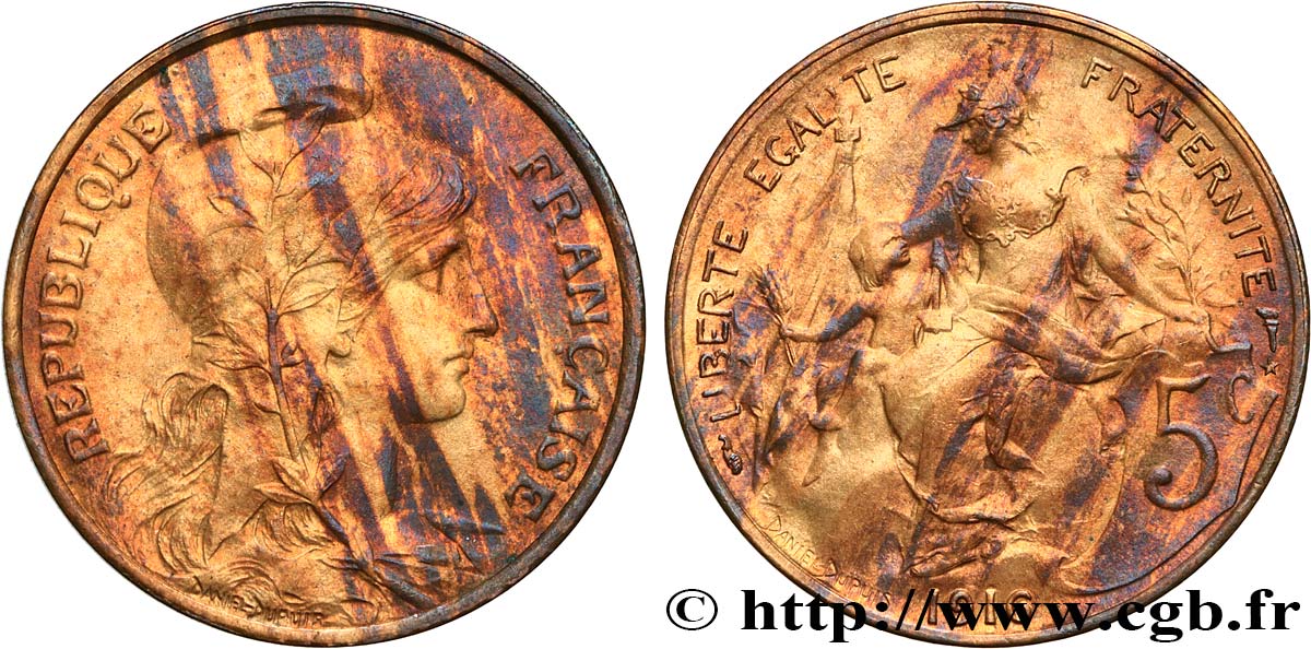 5 centimes Daniel-Dupuis 1916  F.119/29 EBC 