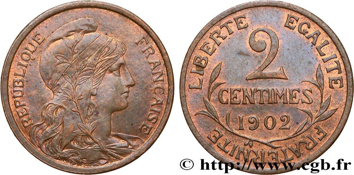 2 centimes Daniel-Dupuis 1902 Paris F.110/7 BB45 