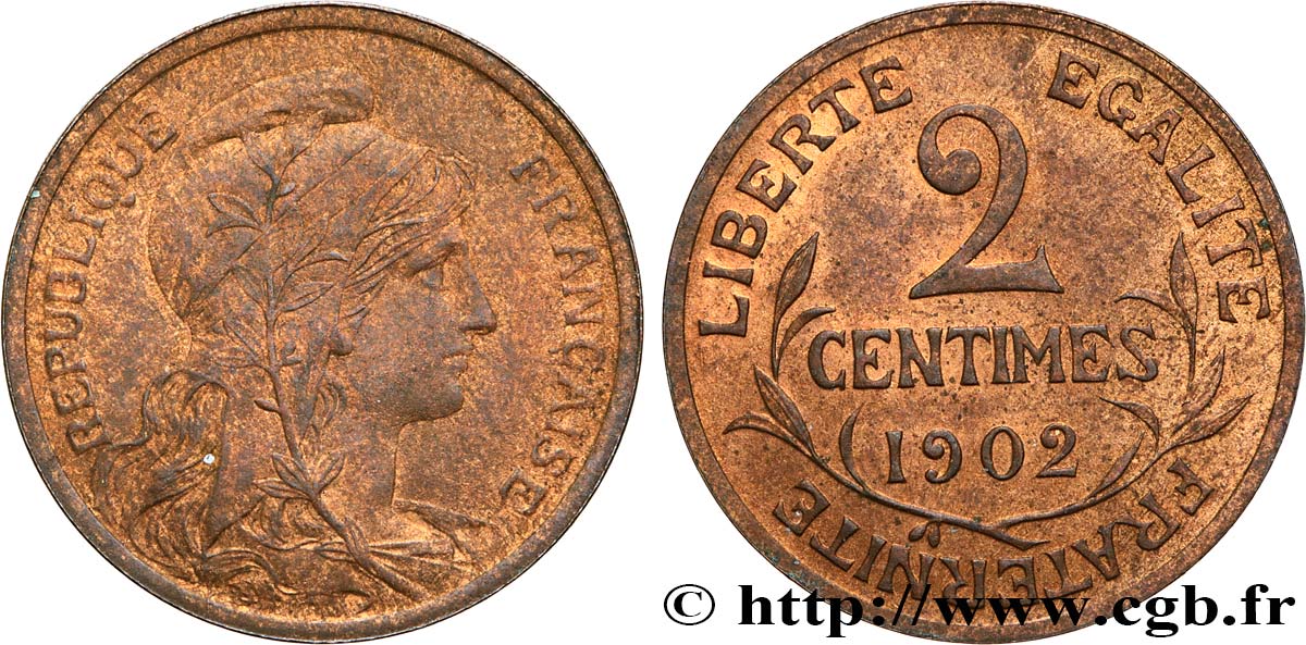 2 centimes Daniel-Dupuis 1902 Paris F.110/7 MBC45 