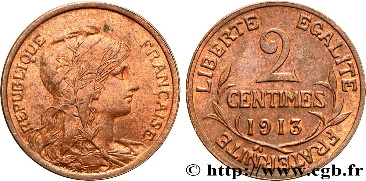 2 centimes Daniel-Dupuis 1913 Paris F.110/16 BB52 