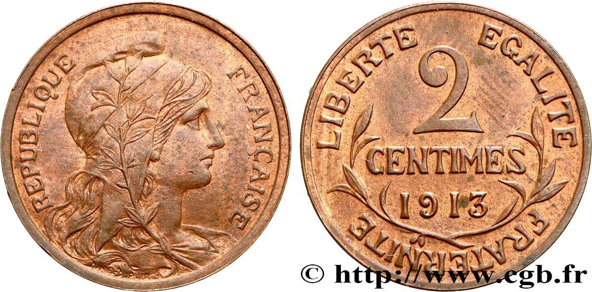 2 centimes Daniel-Dupuis 1913 Paris F.110/16 SS52 