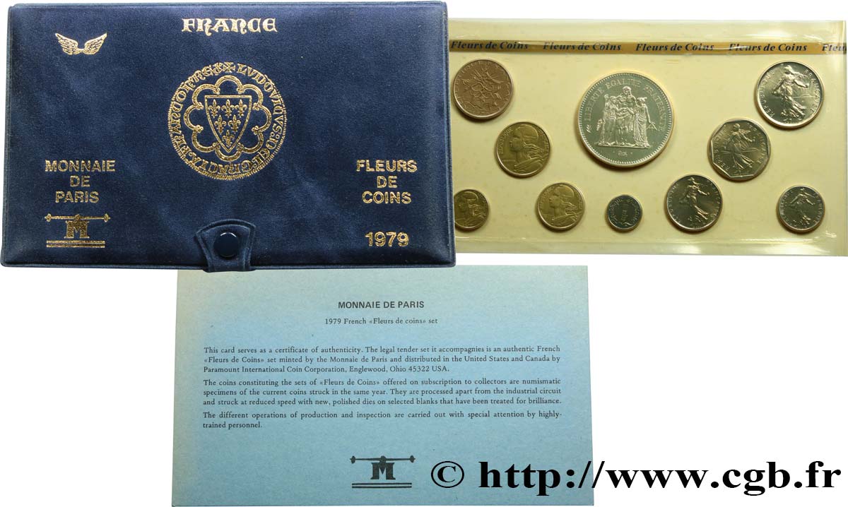 Boîte Fleur de Coins 1979 Paris F.5000/32 FDC 