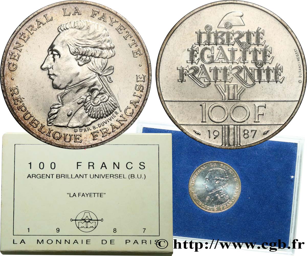 Brillant Universel 100 francs Égalité - La Fayette 1987 Paris F5.1603 6 MS 